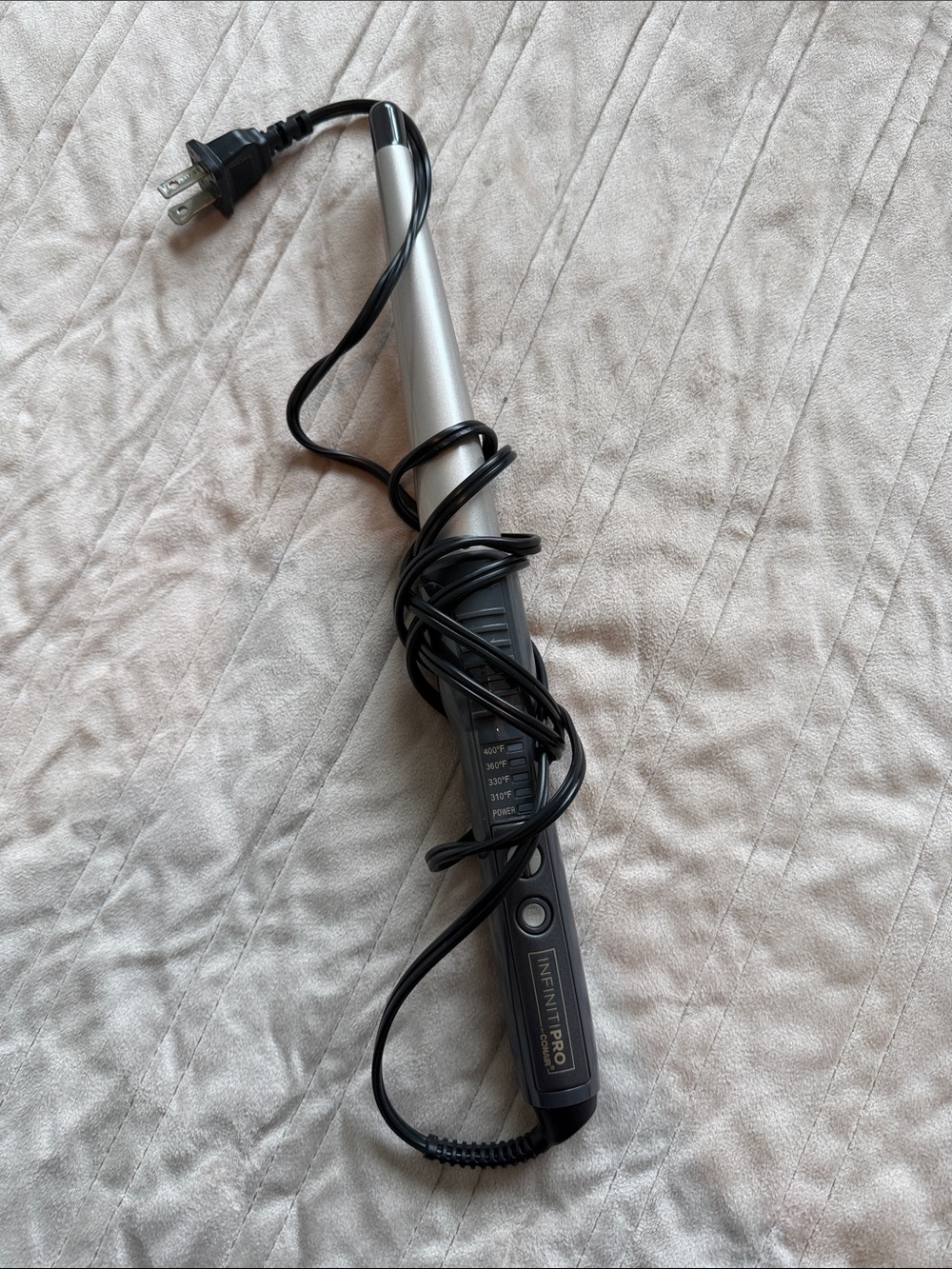 Infiniti Pro Silver/Black Curling Wand